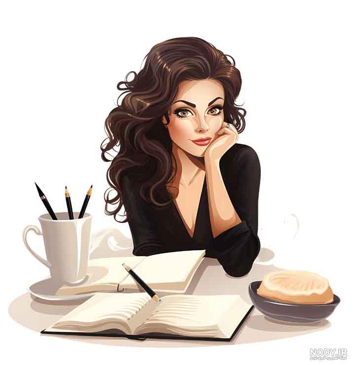 عکس خفن عکس دختر درحال درس خوندن فانتزی