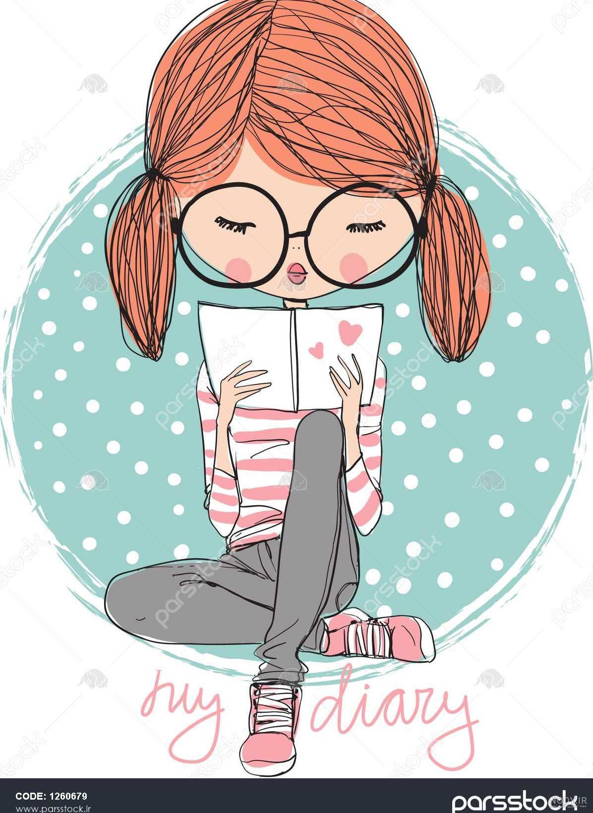 عکس خفن عکس دختر درحال درس خوندن فانتزی