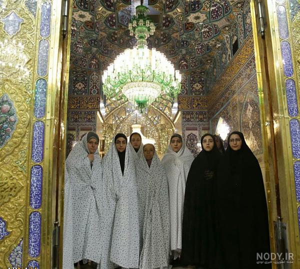 عکس دختر با حرم امام رضا