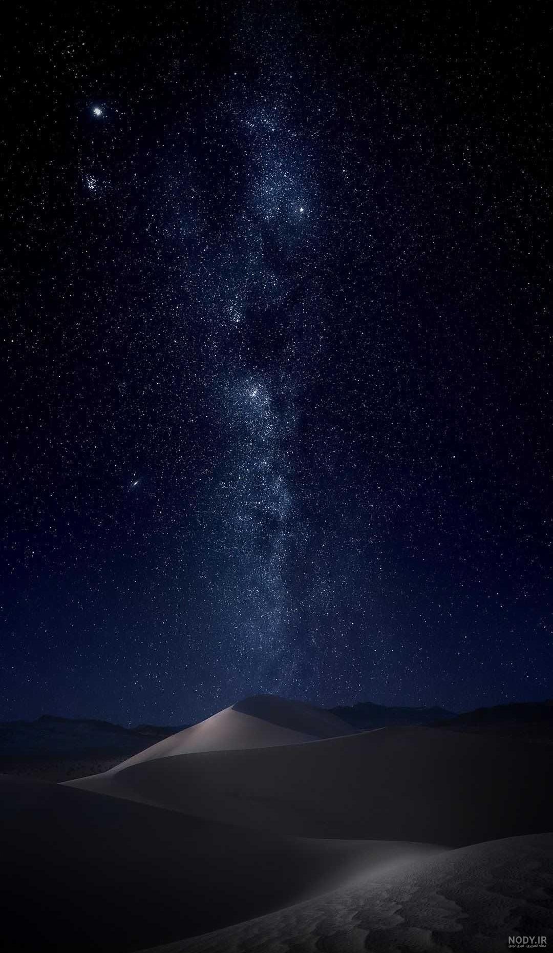 عکس شب صحرا عکس شب صحرا