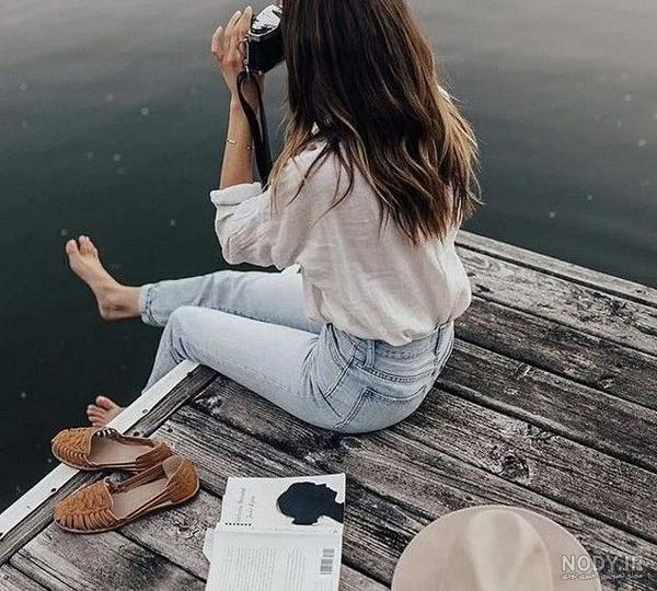 عکس خفن عکس دختر کنار دریا طبیعی