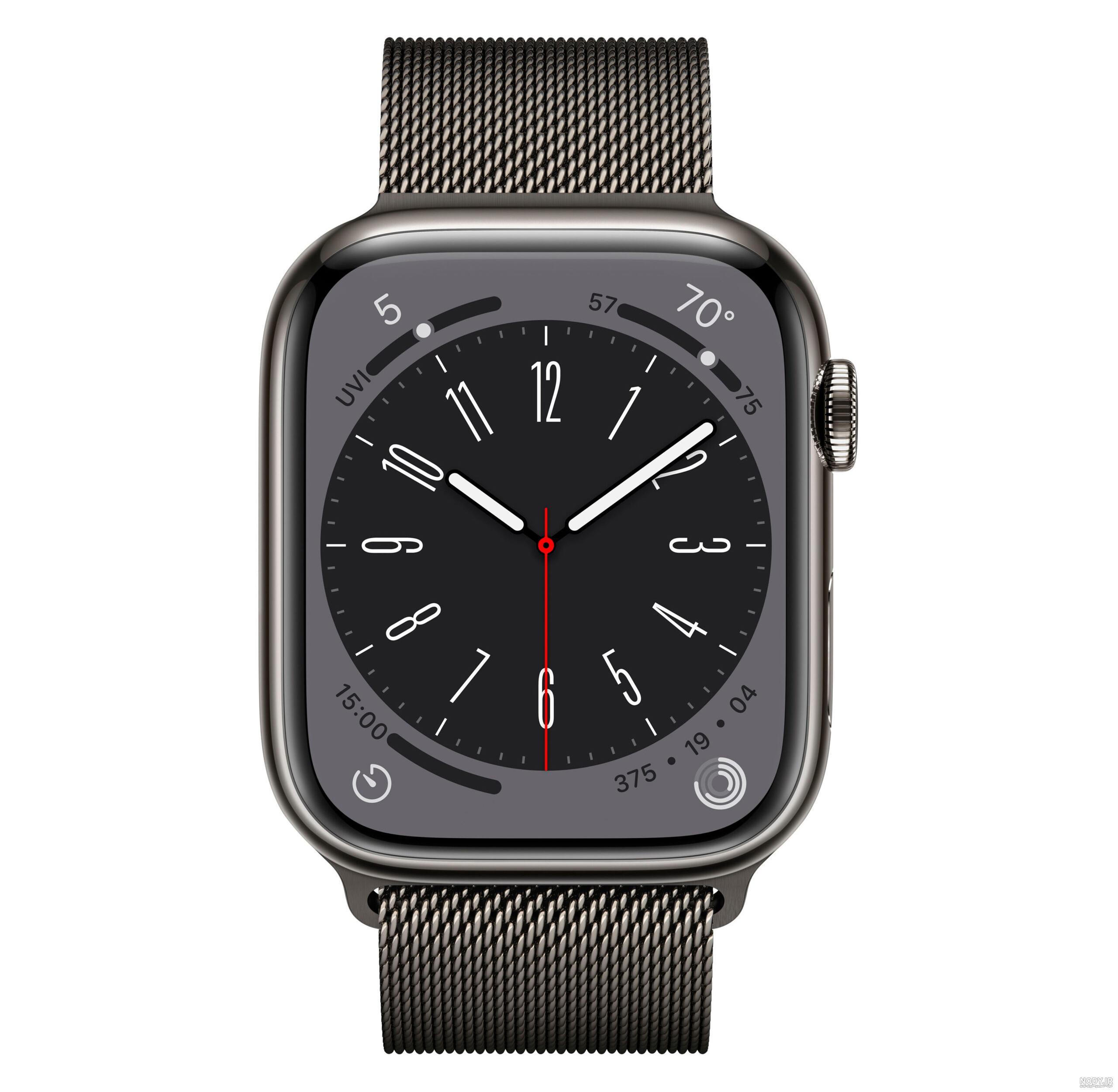 اپل واچ سری 7 استیل مشکی با بند استیل میلانز مشکی - Apple store heravi اپل واچ سری 7 استیل مشکی با بند استیل میلانز مشکی - Apple store heravi