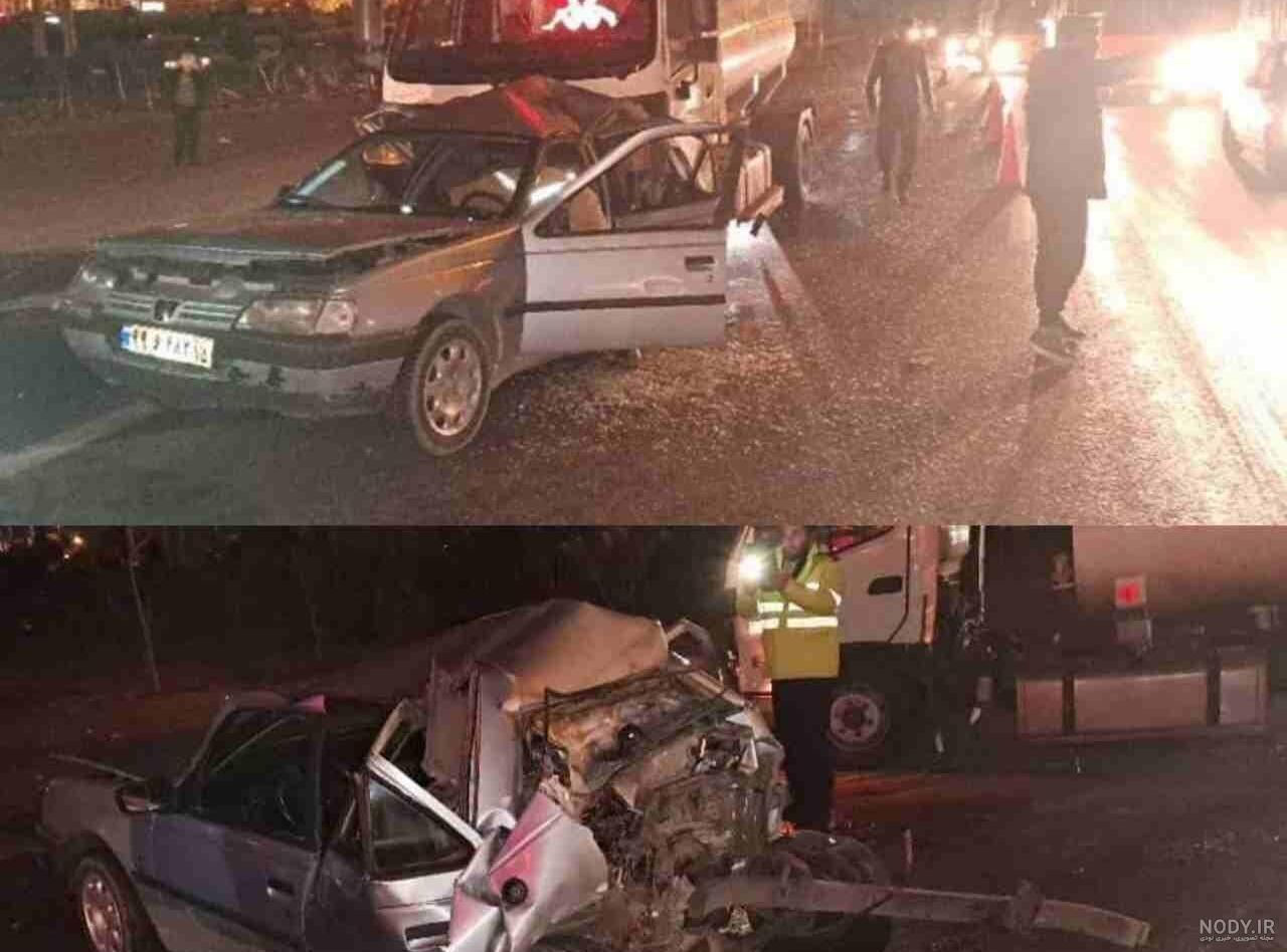 عکس تصادف پژو پارس مشکی