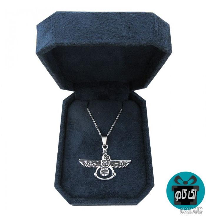 خرید و قیمت گردنبند اهورامزدا (فروهر) چوبی دستساز چوبی گالری از غرفه چوبی  گالری