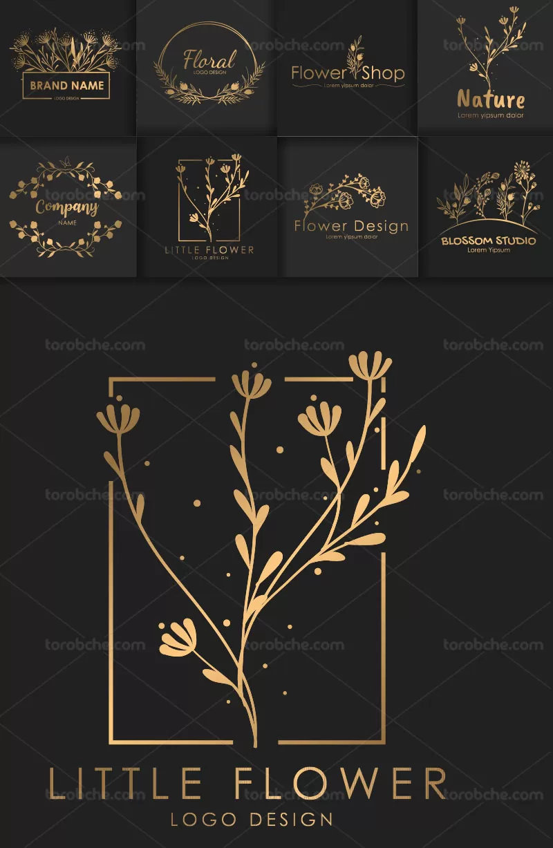 طراحی لوگو زعفران - لوگو داک