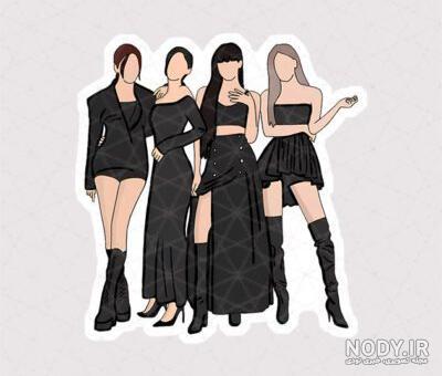 طراحی لوگوی بلک پینک black pink فالو=فالو