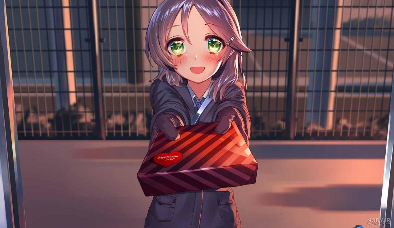 عکس انیمه دخترانه مدرسه ای عاشقانه