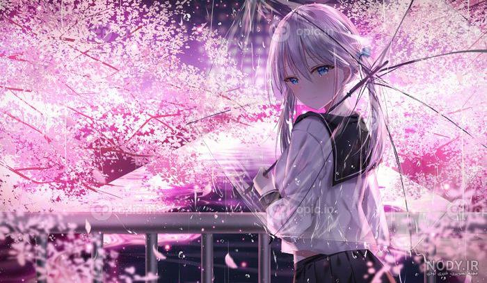 عکس انیمه دخترانه مدرسه ای عاشقانه