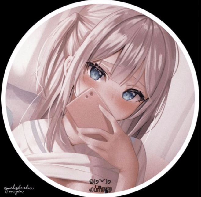 عکس انیمه کیوت بنفش