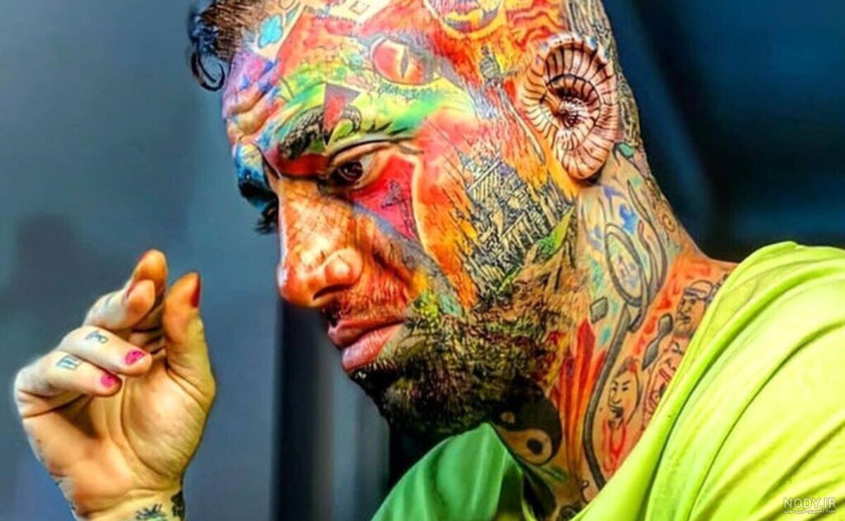 خالکوبی تتلو عکس مادر و خواهر بدون سانسور