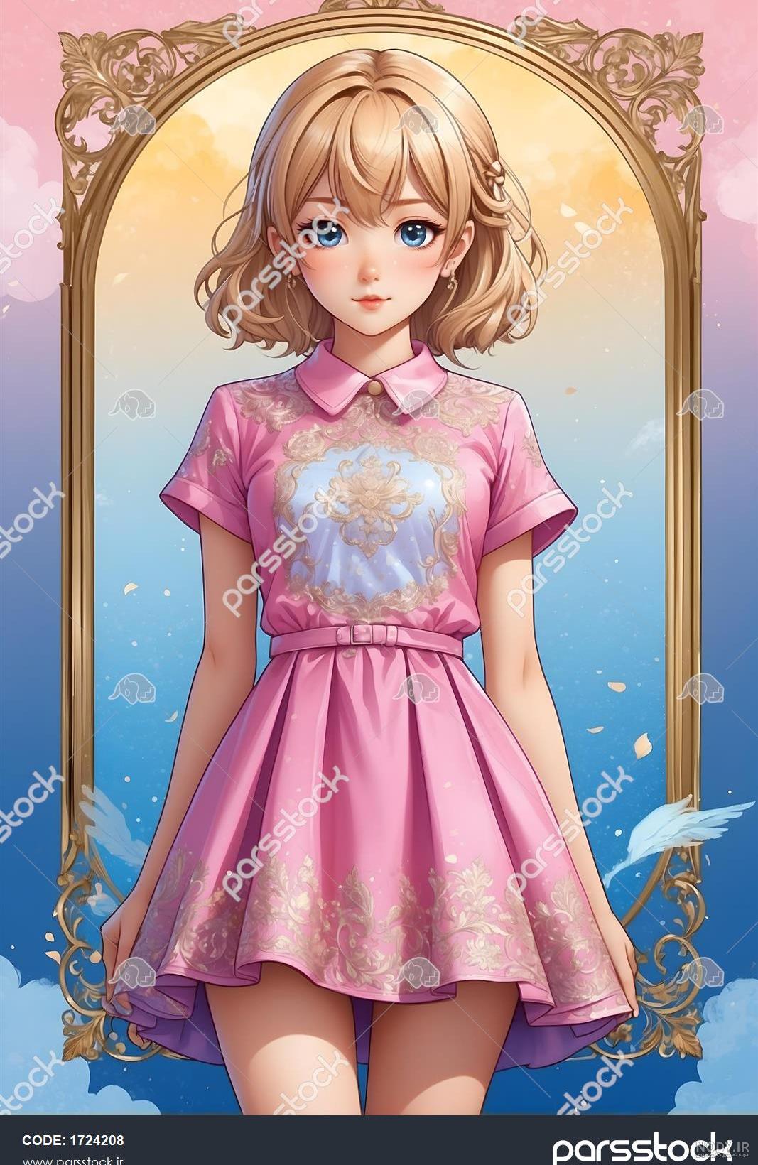 عکس خفن عکس انیمه صورتی با کیفیت