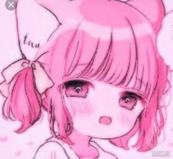 عکس انیمه کیوت بنفش