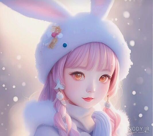عکس خفن عکس انیمه صورتی با کیفیت