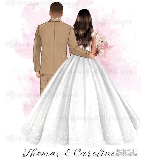 8 نقاشی عروس و داماد ideas | wedding illustration, bride, wedding drawing