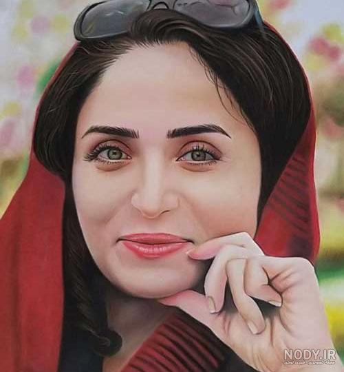 طراحی چهره با مداد رنگی - عکس ویسگون طراحی چهره با مداد رنگی - عکس ویسگون