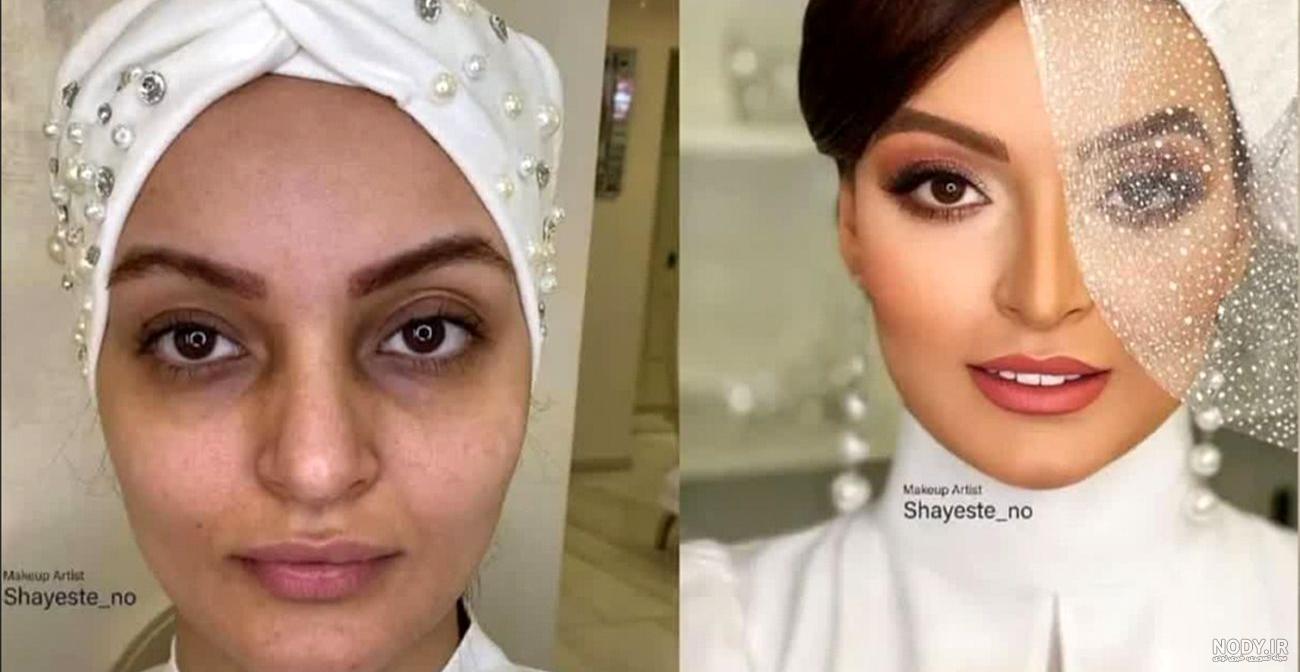 عکس قبل و بعد ارایش زنان عکس قبل و بعد ارایش زنان