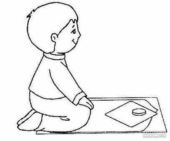 عکس نقاشی دختر در حال قنوت - عکس نودی
