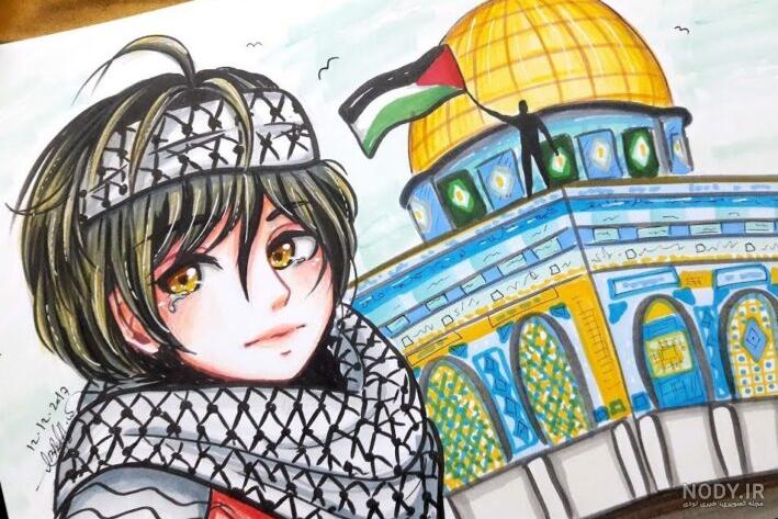 نقاشی حمایت از کودکان فلسطینی نقاشی حمایت از کودکان فلسطینی