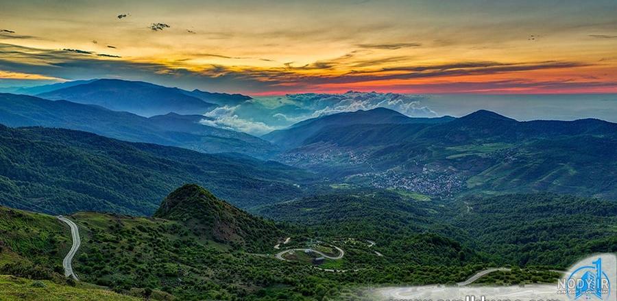 روستای فیلبند، معروف به بام شرقی مازندران ، مرتفع ترین رو - عکس ویسگون