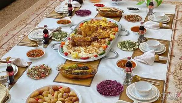 سفره ارایی و تزیین غذا | تصاویری دیدنی از انواع سفره ارایی و تزیین غذا