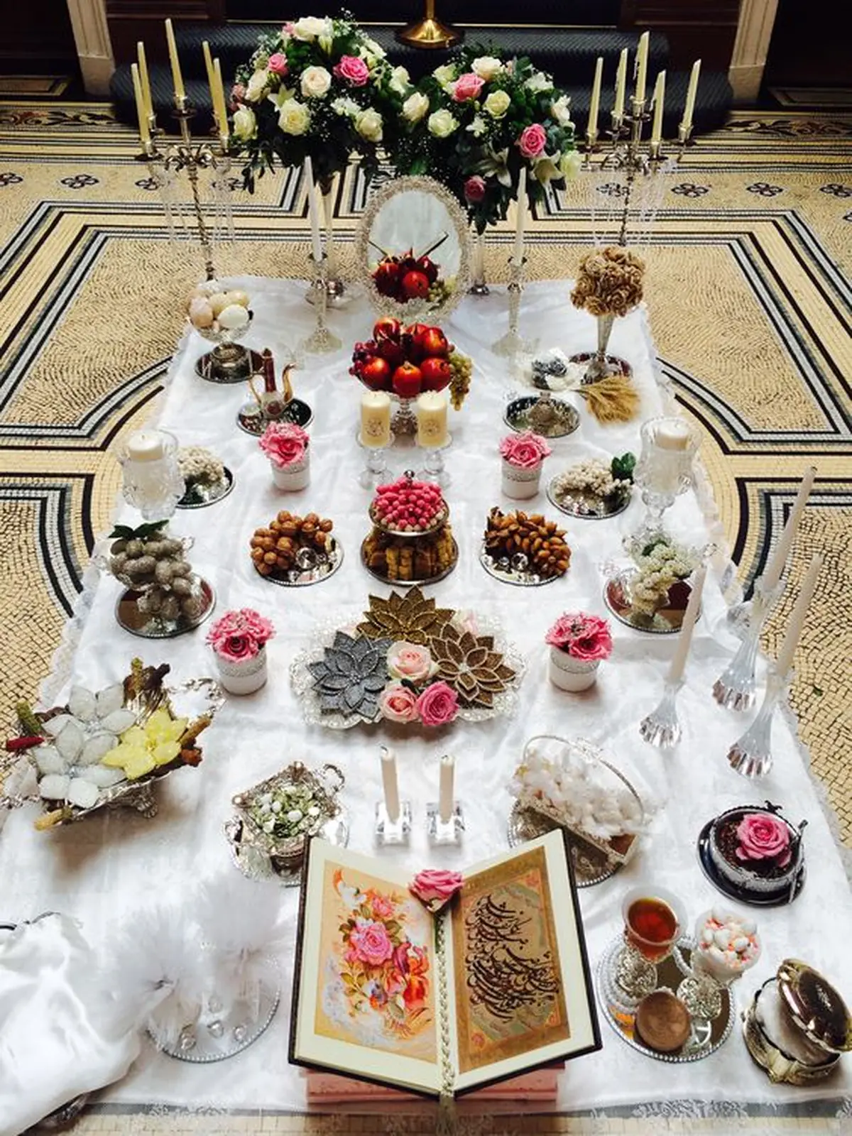 عکس از سفره عقد ساده