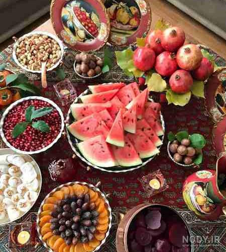 عکس فیک سفره شب یلدا عکس فیک سفره شب یلدا