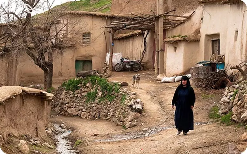عکس نقاشی یک روستا - عکس نودی
