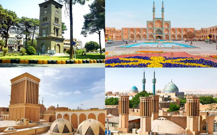 عکس هوایی شهر یزد