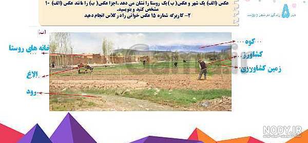 مطالعات اجتماعی چهارم- آموزش درس 5 (زندگی در شهر و روستا)