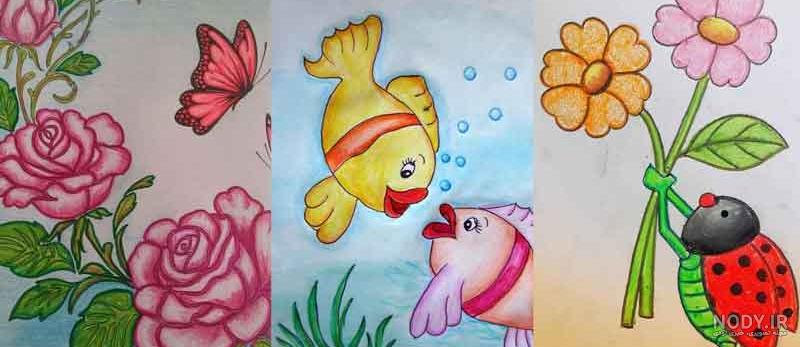 نقاشی بچه گانه آسان | ایده‌های خلاقانه برای نقاشی کودکانه در خانه