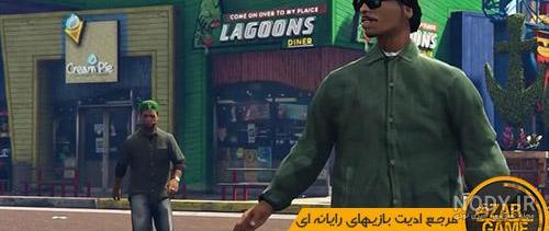 تصاویری از شخصیت های عنوان GTA V بر در و دیوار ! - گیمفا