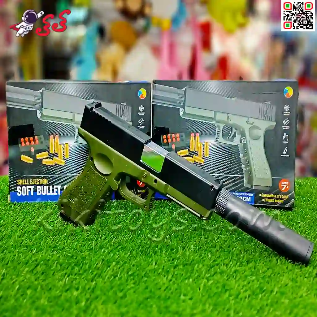 کلت پوکه پران اسباب بازی با صدا خفه کن-کی کی تویز+ قیمت+عکس+سایت+خرید+تفنگ کلت پوکه پران اسباب بازی با صدا خفه کن-کی کی تویز+ قیمت+عکس+سایت+خرید+تفنگ