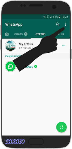 آموزش نحوه گذاشتن چند تصویر در استوری واتساپ - یادیت