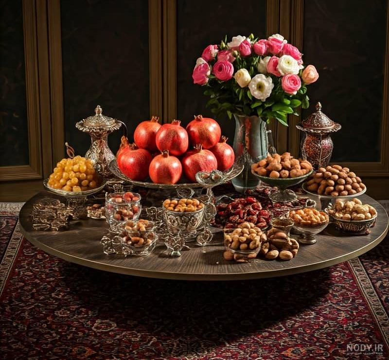 بیش از ۱۲۰ نمونه تزیین سفره شب یلدا سنتی و مدرن ۱۴۰۳ - ستاره بیش از ۱۲۰ نمونه تزیین سفره شب یلدا سنتی و مدرن ۱۴۰۳ - ستاره