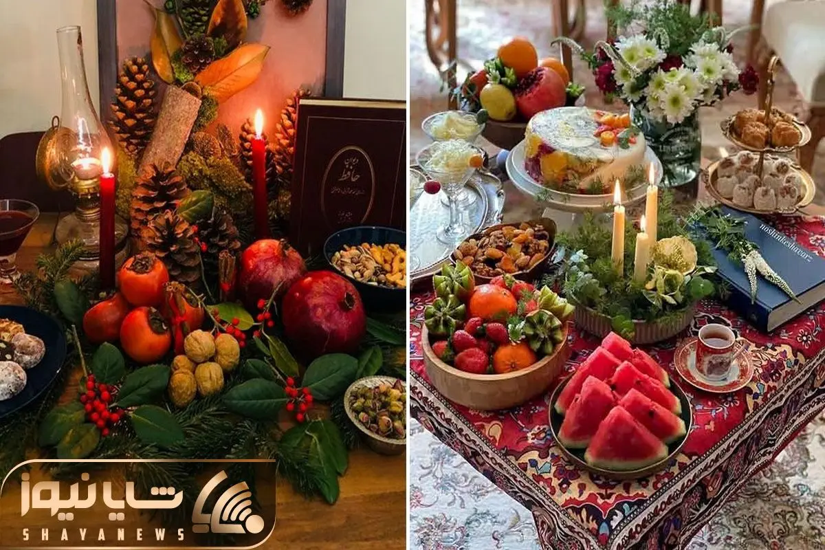 تزیین سفره ی شب یلدا + 50 عکس برای ایده | هدیشا تزیین سفره ی شب یلدا + 50 عکس برای ایده | هدیشا