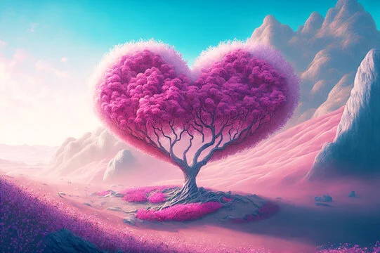 عکس زیبا و جذاب قلب عاشقانه دونفره با کیفیت عالی برای دسکتاپ