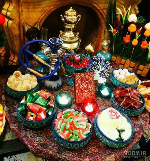 نحوه تزیین سفره شب یلدا 1403|ایده برای چیدمان سفره شب یلدا2024|فروشگاه اینفینیتی نحوه تزیین سفره شب یلدا 1403|ایده برای چیدمان سفره شب یلدا2024|فروشگاه اینفینیتی