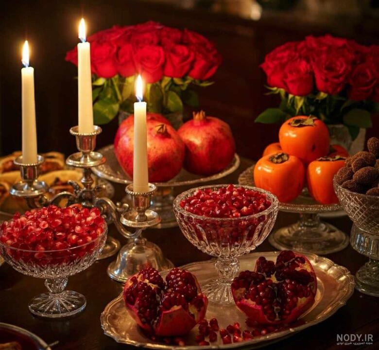 ۳۰ عکس تزیین سفره و میز شب یلدا جدید ۱۴۰۲ برای همه مدل سلیقه ۳۰ عکس تزیین سفره و میز شب یلدا جدید ۱۴۰۲ برای همه مدل سلیقه