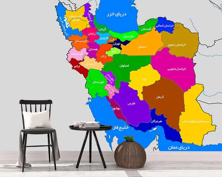 عکس از نقاشی نقشه ایران