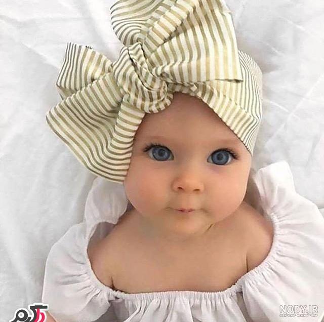 عکس دختر بچه نوزاد خوشگل چشم رنگی