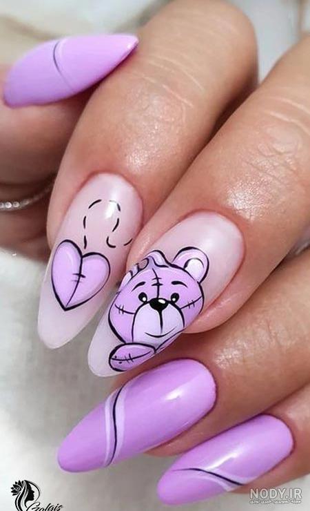 عکس ناخن های زیبا دخترانه