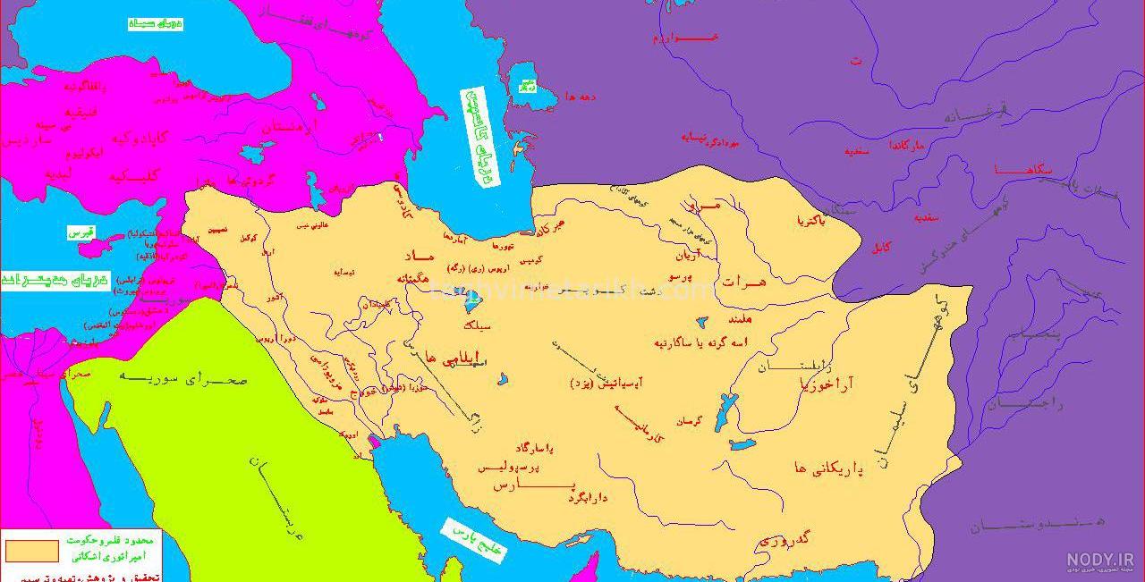 عکس نقشه ایران از ابتدا تا کنون - عکس نودی