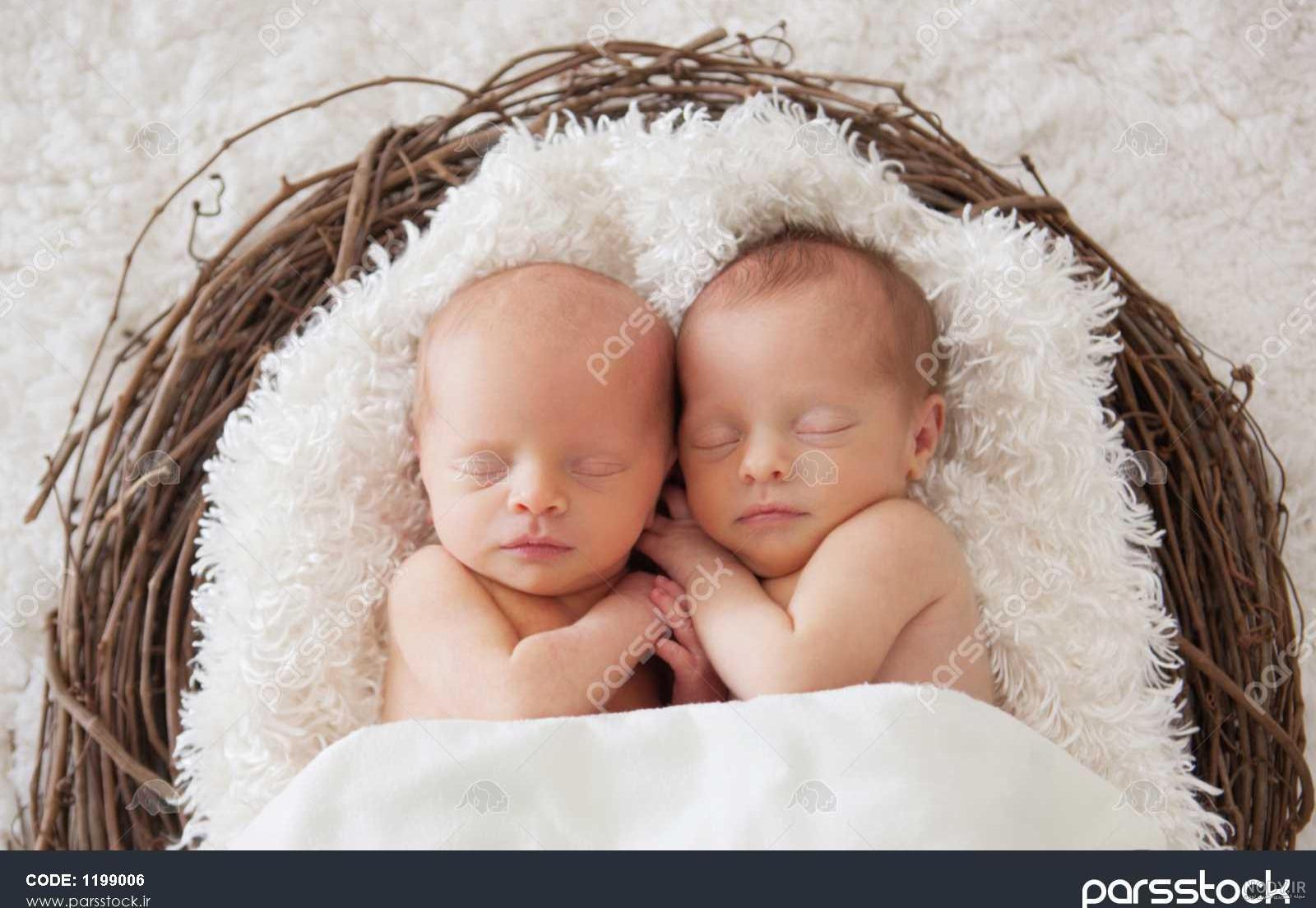 ژست عکس نوزاد دوقلو ژست عکس نوزاد دوقلو