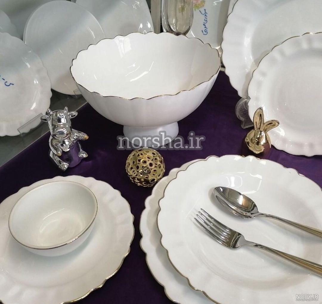 سرویس چینی زرین طرح زرین 28 پارچه سفید لب طلا(درجه یک) - جهازمال | ابربازار | ابربازار سرویس چینی زرین طرح زرین 28 پارچه سفید لب طلا(درجه یک) - جهازمال | ابربازار | ابربازار
