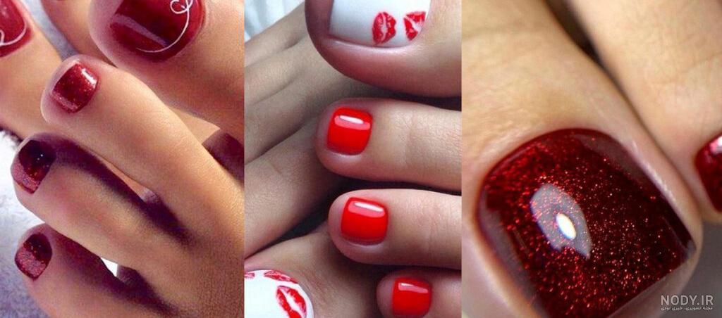 صندل با پای لاک زده صندل با پای لاک زده