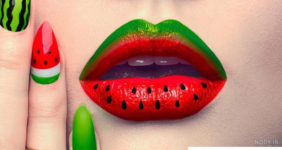 عکس تبلیغ لاک ناخن و رژ لب عکس تبلیغ لاک ناخن و رژ لب