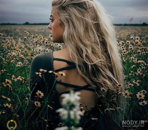 عکس دختر از پشت سر در طبیعت برای پروفایل عکس دختر از پشت سر در طبیعت برای پروفایل