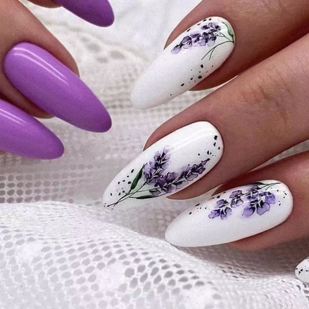 عکس طرح ناخن یاسی