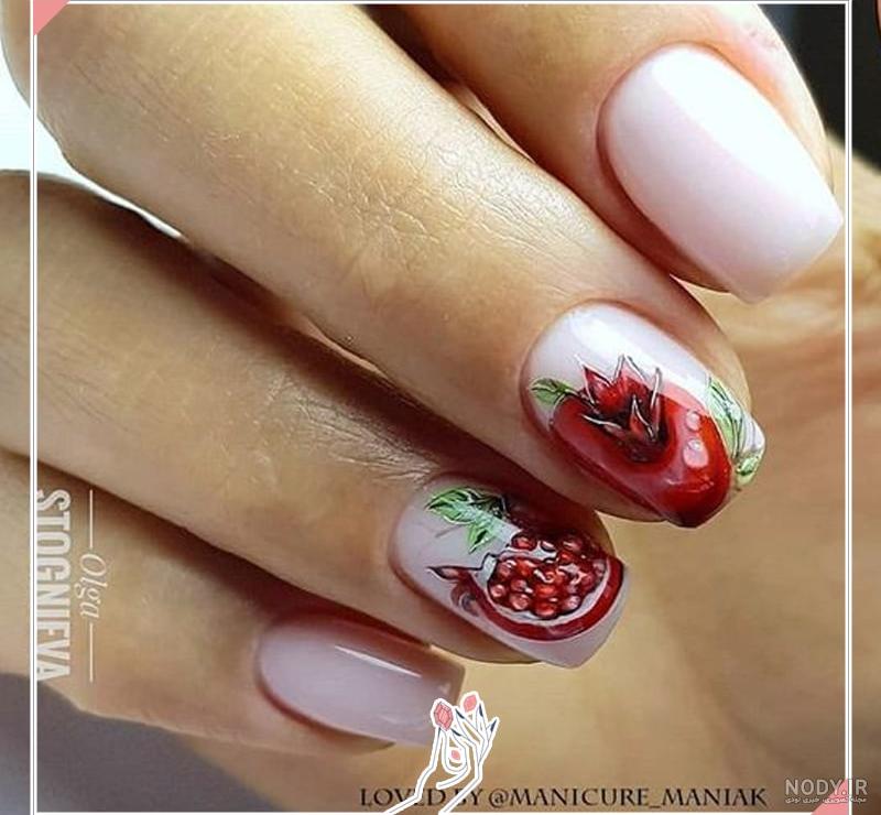 عکس مدل ناخن شب یلدا عکس مدل ناخن شب یلدا