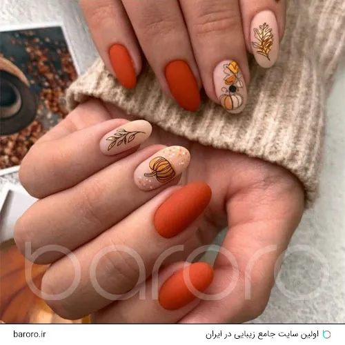 عکس ناخن رنگ گلبهی عکس ناخن رنگ گلبهی